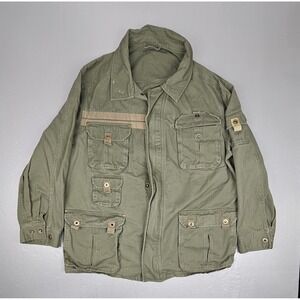 Boulder Creek Trading Company Field Jacket Men 3XL Green Canvas Military Utility